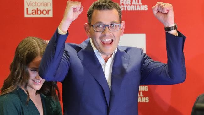 Daniel Andrews Danslide Victorian Premier Election Win